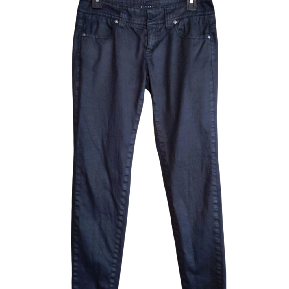 Sisley wax look black jeans